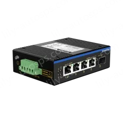 1 Port Gigabit SFP + 4 Ports Gigabit RJ45 Din-Rail Unmanaged Industrial Ethernet Switch