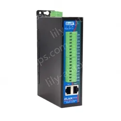 DIN rail type 8 serial server/Modbus gateway