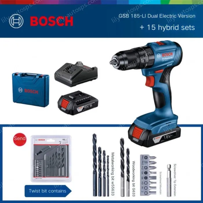 GSB 185-LI dual electric + 15 pcs