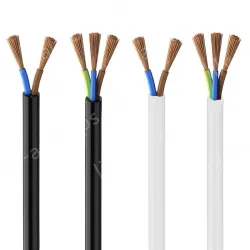 3 cores white Cable 2.5mm Nominal cross-section
