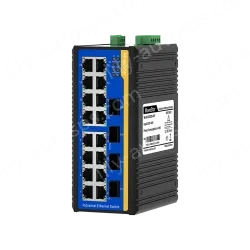 4 Ports Gigabit SFP + 16 Ports 10/100M T(x) Din-Rail Unmanaged Industrial Ethernet Switch