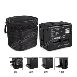 2USB travel adapter 5V,1000mA KRUSB-WLG3337B