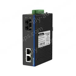 1 Port 100M F(x) + 2 Ports 10/100M T(x) Din Rail Industrial media converter