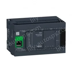 TM241CEC24U logic controller, Modicon M241, 24 IO, transistor, NPN, Ethernet CAN master