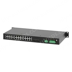 2 Ports 100M F(x) + 24 Ports 10/100M T(x) Rack-mount Unmanaged Industrial Ethernet Switch