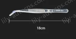 Stainless steel tweezers Curved round head (304 models) 18cm