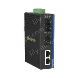 2 Ports 100M F(x) + 2 Ports 10/100M T(x) Din-Rail Unmanaged Industrial Ethernet Switch