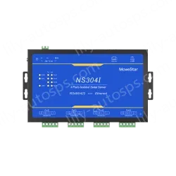 4 Ports RS485/422 Serial to 100M Ethernet Opto-isolated Server