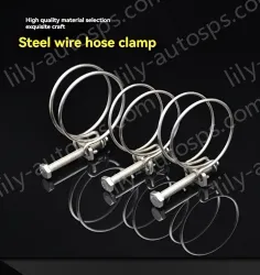 Double steel wire hose clamp 201 material 11-14*2 [wire diameter]