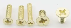 Golden Flat Head Screws M6*130