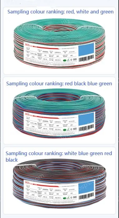 LED light connecting cable 18AWG*6 and (34/0.178TS)