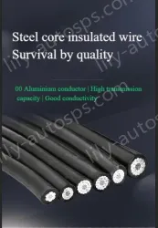 Steel core insulated wire 10KV3.4 thickness*JKLGYJ-16/3