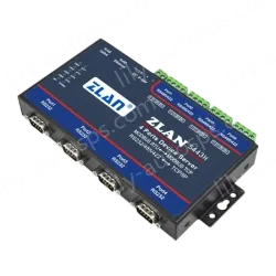 4 RS232 serial ports and 4 RS422/485 serial ports Serial Device Server