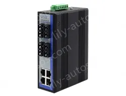 UOTEK 100M 4 Fiber Ports 4 RJ-45 Ports Industrial Switch