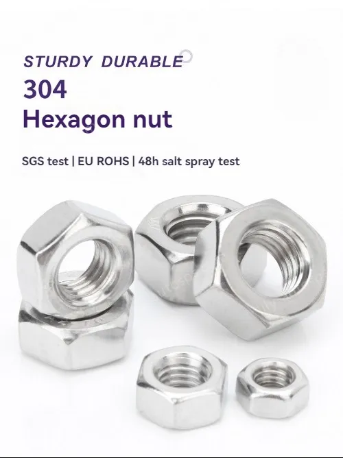 External hexagon nut 304 stainless steel-M22