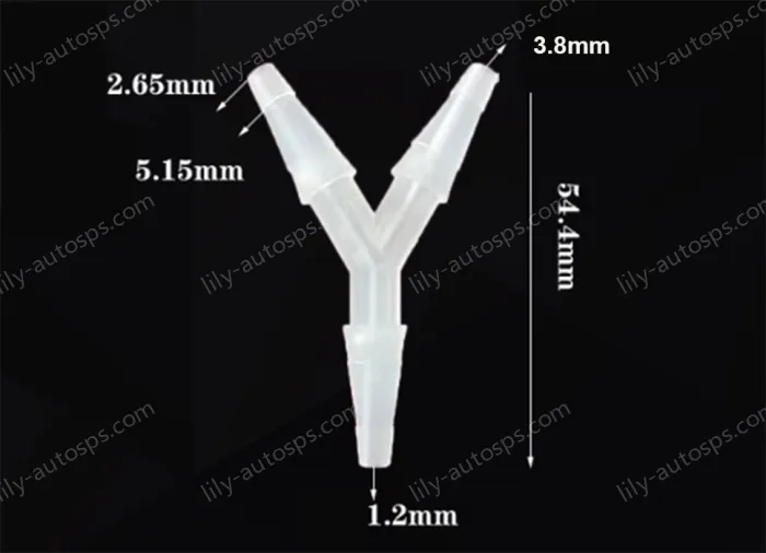 3.8mmY-shaped tee