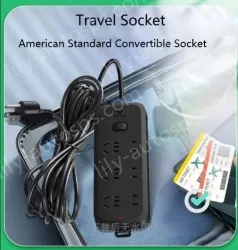 Leakage protection plug Total control 3 jack + 3USB 1.8