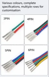 LED light connecting cable 18AWG*8 and (34/0.17TS)
