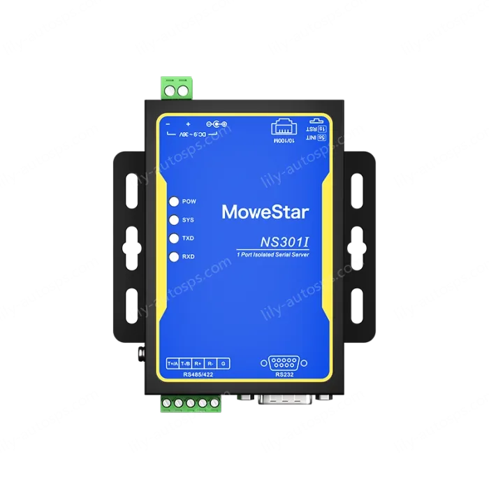 1 Port RS232/485/422 Serial to 100M Ethernet Opto-isolated Server