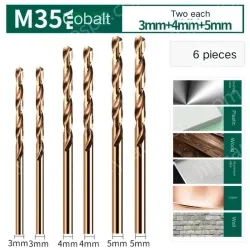 3mm, 4mm, 5mm each