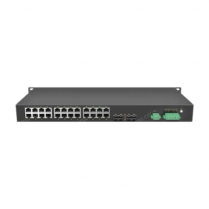 2 Ports 100M FX + 24 Ports 10/100M RJ45 Rack-mount Managed Industrial Ethernet Switch