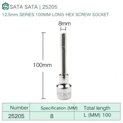 Dafei 8mm with a total length of 100mm-25205