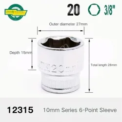 CALC-20mm-10mm series 3/8-12315