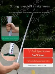 ABS drop resistance -7.5 m-ruler width 25mm-91316A