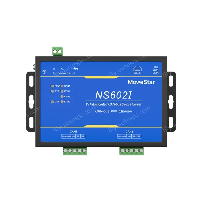 2 Ports CAN-bus To Ethernet Opto-isolated Wall-mounted Ethernet CAN-bus Server