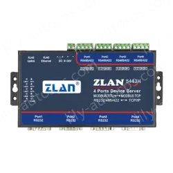 4 RS232 serial ports and 4 RS422/485 serial ports Serial Device Server