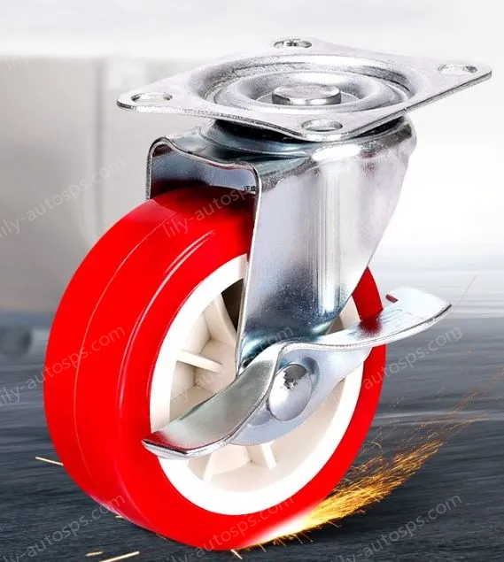 Furniture wheels 1 inch brake gimbal