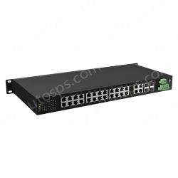 4 Ports Gigabit Combo + 24 Ports Gigabit RJ45 Rack-mount Unmanaged Industrial Ethernet Switch