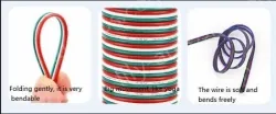 LED light connecting cable 26AWG*2 and (7/0.12TS)