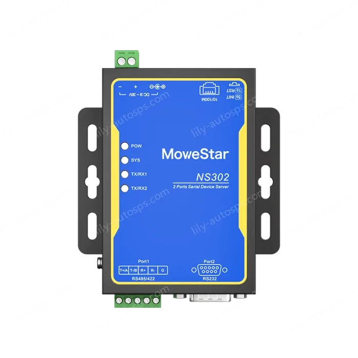 1 Port RS232 + 1 Port RS485/422 Serial to 100M Ethernet Server