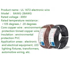 Transformer lines 24AWG Red