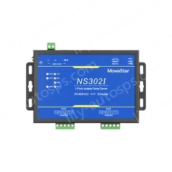 2 Ports RS485/422 Serial to 100M Ethernet Opto-isolated Server