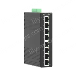 8 Ports Gigabit T(x) Din-Rail Unmanaged Industrial Ethernet Switch