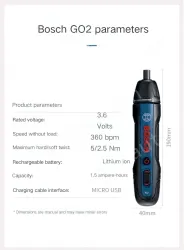 Bosch GO Gen 2 bare metal + dual bits