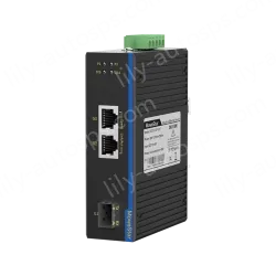 1 Port Gigabit SFP + 2 Ports Gigabit RJ45 Din Rail industrial media converter