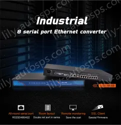 Eight serial servers