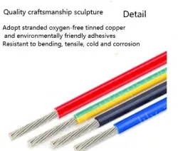Teflon Wire Cable 16AWG Yellow to Green 20 cores