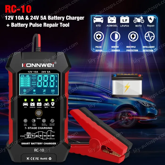 RC-10 Automotive Fault Diagnosis Instrument Engine Fault Reading Fault Code Query Playback Function Testing Tools
