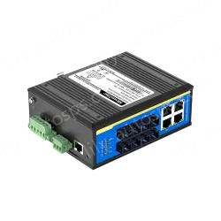 [100 Gigabit 4 Optical 4 Electrical] Ring Network Management Industrial Switch