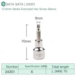 Dafei 6mm with a total length of 70mm-24301