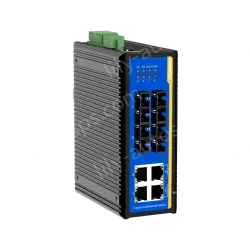 [100 Gigabit 4 Optical 4 Electrical] Ring Network Management Industrial Switch