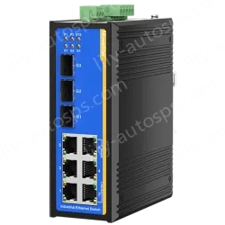 [3 Gigabit + 6 Gigabit Battery] ring network management industrial switch