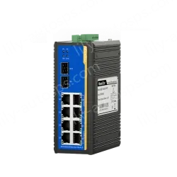 2 Ports Gigabit SFP + 8 Ports Gigabit RJ45 Din-Rail Unmanaged Industrial Ethernet Switch
