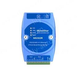 DIN Rail Serial Server 2 ports