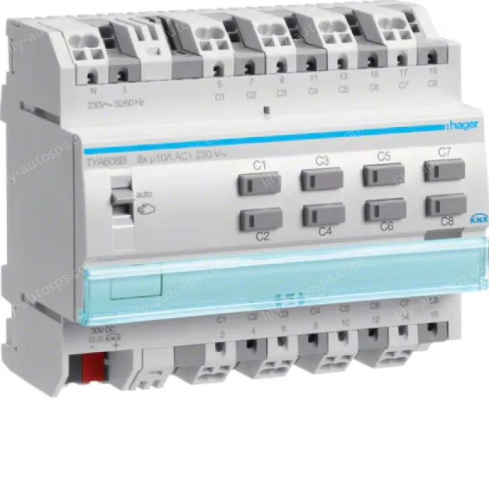 Output module 8x 10A /230V~, KNX