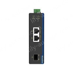 1 Port Gigabit SFP + 2 Ports Gigabit RJ45 Din Rail industrial media converter